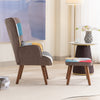 Multi-colour Lounge Chair with Footrest, Backrest and Cushion for Living Room