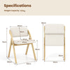 Set of 2 Dining Chairs Folding Kitchen Chair Modern Side Chair