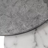 Set of 2 Marble Pattern Top Nesting Coffee Table Side End Table for Living Room