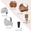 Yaheetech Armchair Sofa Accent PU Leather Chair Retro Lounge Chair