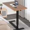 Gas-Lift Adjustable Overbed Table with Wheels Laptop Reading Workstation C Table