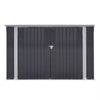 Panana Galvanized Steel Garden Storage Shed Bike Metal Pent Roof Tool Shed House
