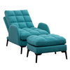 3 Position Adjust Recliner Chair Leisure Sleeper Armchair Lounge Footstool Set