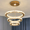 K9 Crystal Gold Chandelier LED Ceiling Lights Pendant Light Dimmable Remote 49W