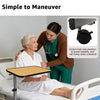 Ergonomic Overbed Laptop Table – Multi-Angle Tilting Desktop with Safety Barrier