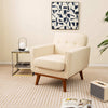 Upholstered Modern Lounge Arm Chair Button Tufted Single Sofa Chair