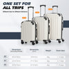 Hard Shell ABS Suitcase Set Trolley Case Travel Spinner 4 Wheels Cabin Luggage