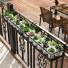 Metal Flower Holder Shelf Balcony Hanging Pots Basket Plant Garden Wall Storage