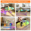 Acrylic Coffee Table Modern Accent Night Stand Iridescent Side Table Office Home