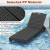 Patio Recliner Lounger Chaise Lounge Chairs Set of 2-Black