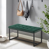 Velvet Padded Ottoman Stool Bed Bench Dining Bench Multicolor Livingroom Bedroom