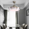 Invisible Ceiling Fan Light w/Remote Control Chandelier Light Retractable Blades