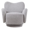 Modern Chenille Swivel Lounge Sofa Chair Single Padded Seat 360° Rotary Chair