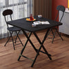 Wood Grain Square Folding Dining Table 2-4 Person SpaceSaving Kitchen Table Cafe