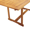 7 Piece Garden Dining Set Solid Wood Acacia and I5A9