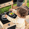 Kids Mud Kitchen Playset Wooden Pretend Play Kitchen Toy Set