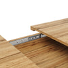 Extendable Dining Table Kitchen Table with MDF Top, Metal Legs 120-160x75x75.5cm