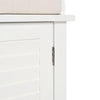 Storage Bench 2 Door Cabinet Cupboard Hallway Living Room Window Seat 2-3 Seater