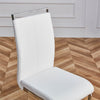 Dining Chairs Set of 4 Faux Leather with Stylish Cantilever Metal Frame White