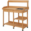 Wood Potting Bench Table Outdoor Removable Drawer Garden Planting Work Station