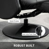 Recliner Chair with Footstool, Swivel Recliner Armchair with Adjustable Back