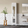 Tallboy Cupboard 190cm Kitchen Bathroom Cabinet Storage Cupboard FullMirror Door