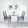 Round Square Rectangular Dining Table 2/4 Wooden Chairs Kitchen Room Restaurant