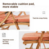 Deck Chair Folding Reclining Bed In/Outdoor Chaise Lounger Cushion Mat SeatCover