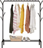 Heavy Duty Double Clothes Rail Hanging Rack Garment Display Stand Shoes Storage