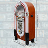 Jukebox Retro Vintage CD Player Machine 1950s Bluetooth LED Lights Free Standing