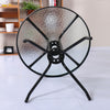 Round Glass Dining Table Patio Bistro Garden Balcony Coffee Table Metal Frame