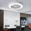 Ceiling Fans with Lights Flush Mount Ceiling Fans Lamps 6 Speeds Enclosed Fan