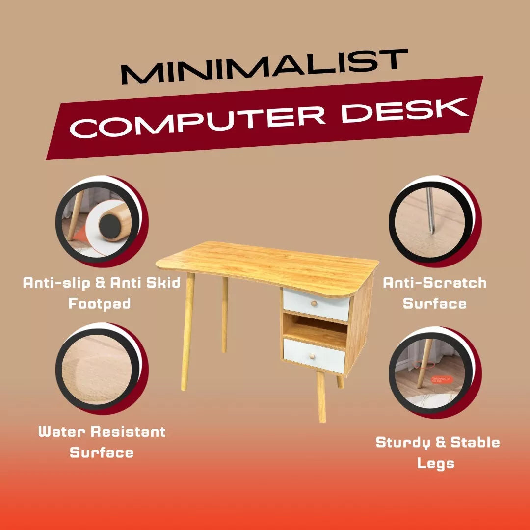Computer Desk with Storages Gaming Workstation Home Office Laptop Writing Desk