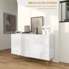 Large 3 Door Sideboard Storage Cabinet Cupboard Adjustable Shelves Living Room