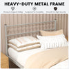 3FT Single Size Metal Bed Heavy-duty Platform Bed Frame with Headboard