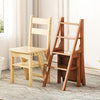 4 Steps Step Stool Reversible Chair Seat Portable Ladder Bookshelf Display Rack