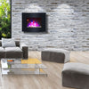 2025 7 COLOUR LED BLACK GLASS ARCHED ELECTRIC WALL MOUNTED FIRE