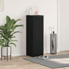 Black Oak Shoe Cabinet - 29.5 x 35 x 100.5 cm - Made of Engineered Wood