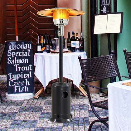 13.5KW Patio Heater Outdoor - 220cm Tall Gas Heater with Wheels