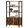 Multifunctional Bookshelf Storage Cabinet Bookcase w/ Display Shelves & Cupboard