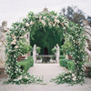 2.4m Metal Wedding Arch Frame Round Circle Moon Gate Flower Balloon Rack Stand N