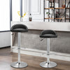 2x Swivel Barstools Kitchen Counter Seat Classic PU Upholstered Salon Pub Chairs