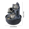 Indoor Desktop LED Water Feature Fountain Home Decor Polyresin Waterfall Statues