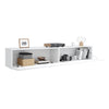 Floating TV Unit Cabinet Wall Mounted 140cm TV Stand High Gloss With LED Lights