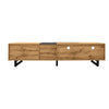 Wooden TV Stand TV Unit Cabinet with Open Shelves 3 Door 170cm for up to 70 Inch