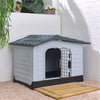 Weatherproof Pet House Plastic Dog Kennel Indoor Outdoor Animal Shelter