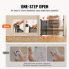 VEVOR Retractable Baby Gate Mesh Baby Gate 34.2" Tall Extend to 116.1" Wide