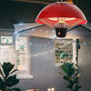 Outdoor Indoor Ceiling Hanging Electric Heater 1500W Patio Heaters Lamp w/Remote