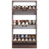 3 Drawer Shoe Cabinet Storage Cupboard Unit Shoe Rack Wooden Stand Organiser