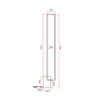 Modern Floor Lamp for Living Room Bedroom Cube Pole Standing Lamp Cool White UK